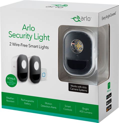 Best Buy: Arlo Indoor/Outdoor Smart Home Security Lights. Wire-Free, Weather Resistant, Motion ...