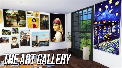 THE ART GALLERY // SIMS 4 SPEED BUILD // CC FREE! - YouTube