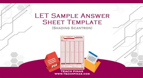 Prc Sample Answer Sheet