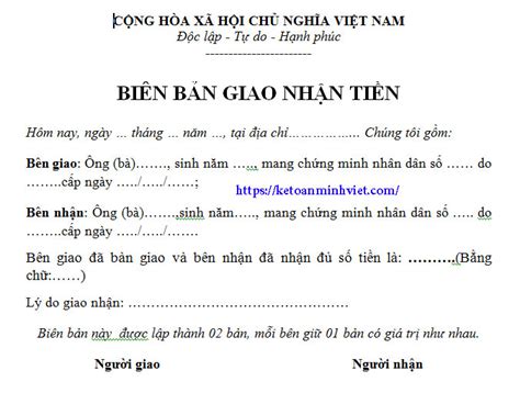 Mau Bien Ban Giao Nhan Tien