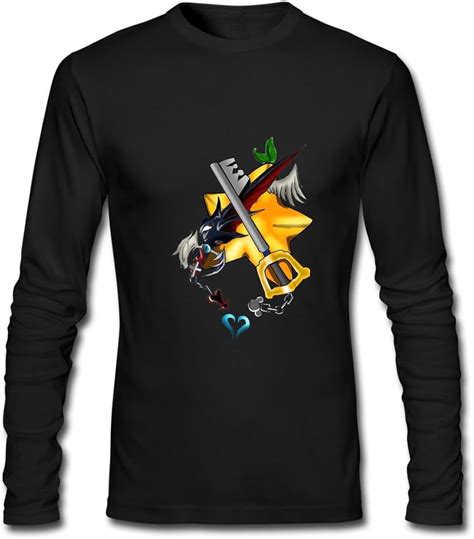 Amazon.com: Long Sleeve Customize Men's Kingdom Hearts T-Shirts XX ...