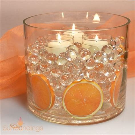 Water Pearls Centerpiece, Floating Candle Centerpieces, Wedding Floral ...