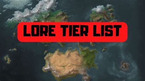 LEAGUE OF LEGENDS CHAMPION LORE TIER LIST - YouTube