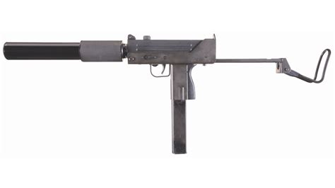 Ingram M-10 Fully Automatic Submachine Gun with Suppressor | Rock ...