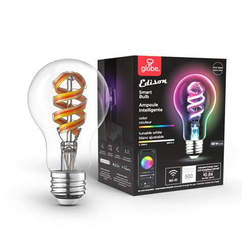 Globe Electric Company Equivalent E26/Medium (Standard) LED Smart Bulb ...