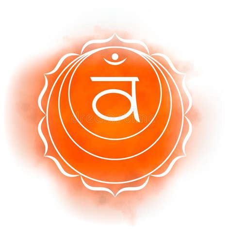 Swadhisthana Sacral Chakra Symbol Second Chakra Stock Illustrations ...