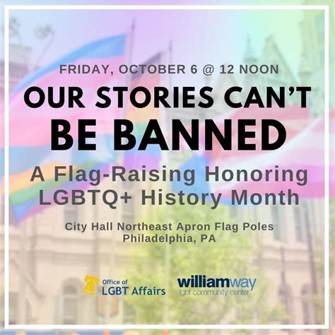 LGBTQ+ History Month Flag Raising - PhillyGayCalendar