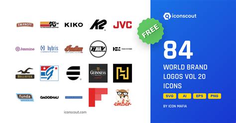 Download World Brand Logos Vol 20 Icon pack - Available in SVG, PNG ...