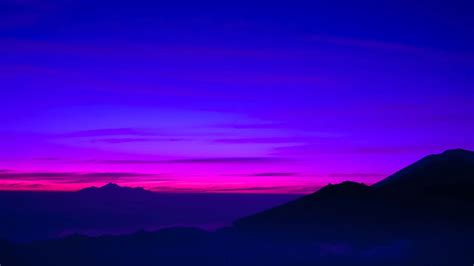 4K Free download | A Balinese Dream Sea Mountain Sunset, Blue and Purple Sunset HD wallpaper ...