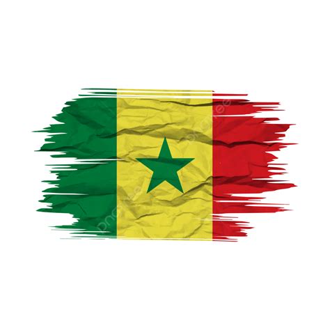 Senegal Flag Transparent Watercolor Brush Vector, Senegal Flag, Brush Stroke, Flag PNG and ...