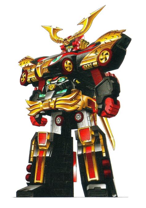 Super Sentai Mecha design art. Go-Onger. These are scans of the art in the Toy History books ...