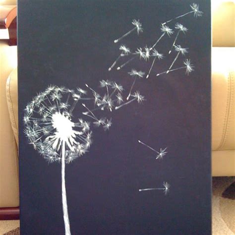 Pin by Khristina Frick on DIY Wall Art | Pinterest | Dandelion painting, Dandelion art, Canvas ...