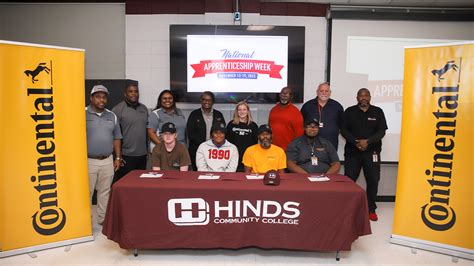 Continental Tire signs four Hinds CC students as apprentices, awards ...