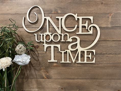 Once Upon A Time Word Cut Out Once Upon a Time Wood Sign - Etsy Canada