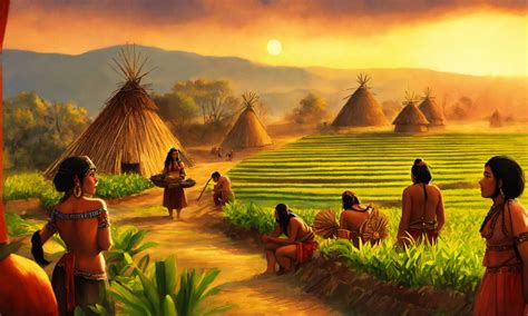 Lexica - Aztecs farming closeup, people, traditional costumes ...