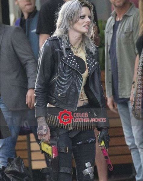 Guns Akimbo Nix Leather Jacket | Samara Weaving Black Jacket