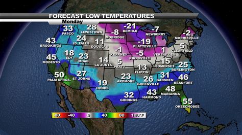 Canada Current Temperatures