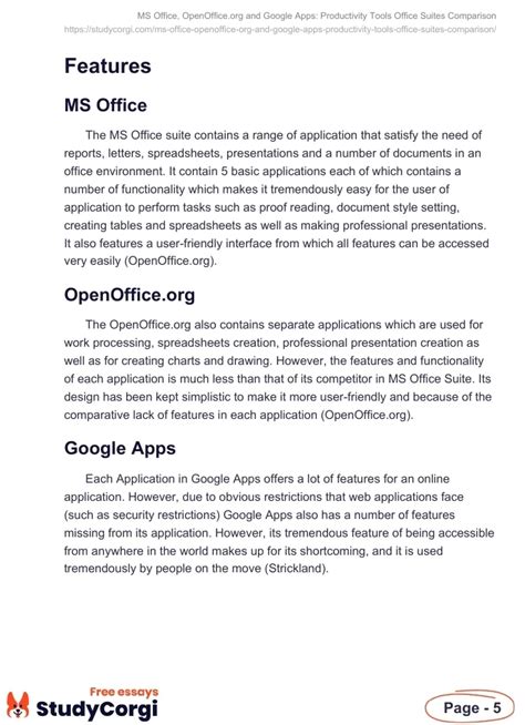 MS Office, OpenOffice.org and Google Apps: Productivity Tools Office Suites Comparison | Free ...