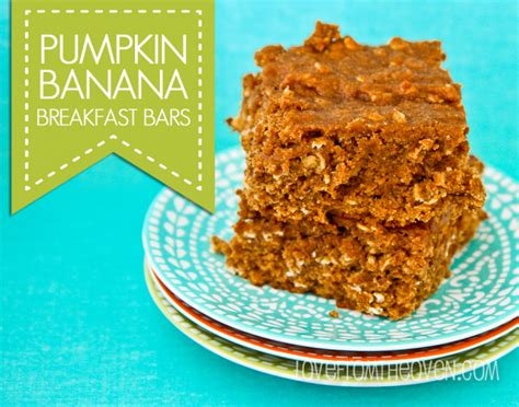 Pumpkin Banana Breakfast Bar Recipe - Love From The Oven Pumpkin Snack, Pumpkin Breakfast ...