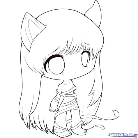 Chibi Kawaii Cat Coloring Pages - Instituto