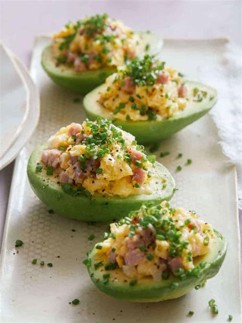 Breakfast Scramble Stuffed Avocado | Spoon Fork Bacon