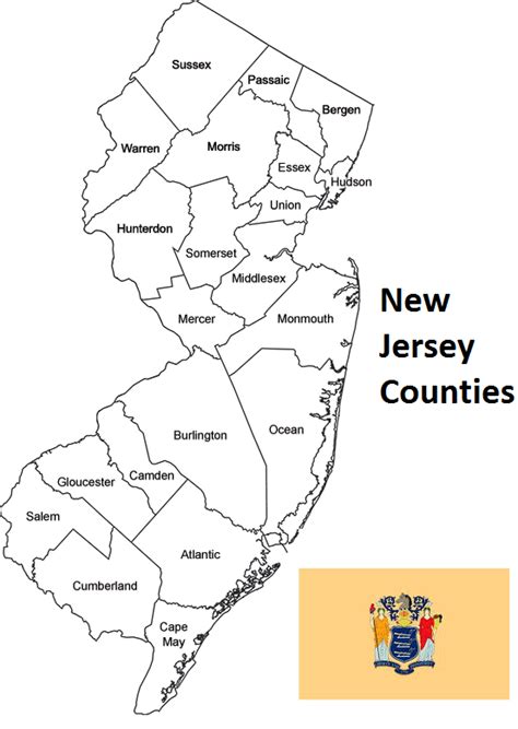 New Jersey Counties List – Countryaah.com