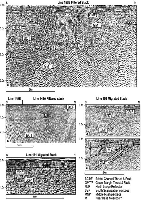 Extracts from selected seismic sections to illustrate some of the major... | Download Scientific ...