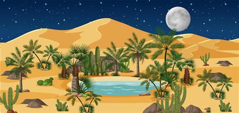 Desert Oasis Vector Art, Icons, and Graphics for Free Download