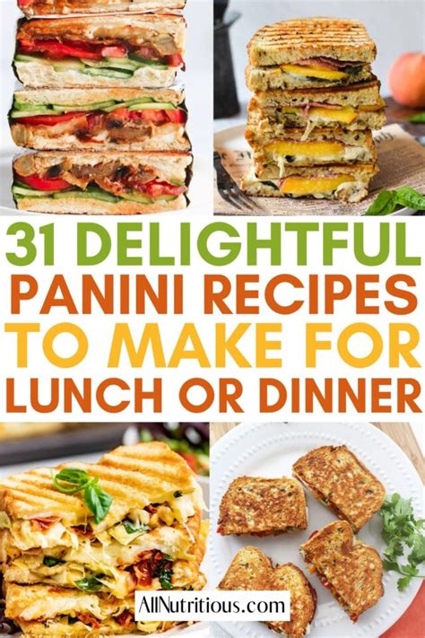 31 Best Panini Recipes Full Of Grilled Melty Goodness - All Nutritious