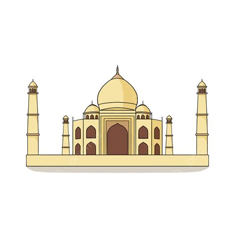 Taj Mahal Hd Transparent, Taj Mahal Indian Landmark Yellow Building, Taj Mahal, India, Landmark ...