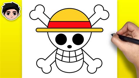 How to Draw Straw Hat Logo from One Piece | Easy Step-by-Step - YouTube