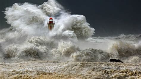 The Lighthouse Amidst Ocean Storms