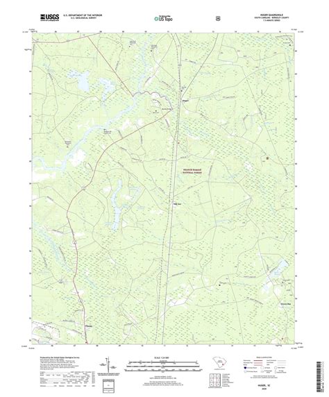 Huger South Carolina US Topo Map – MyTopo Map Store