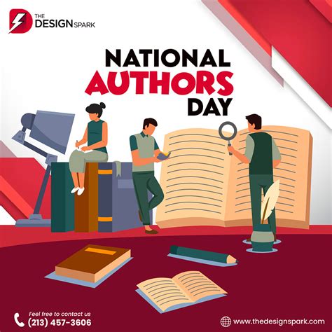 National Authors Day by The Design Spark on Dribbble