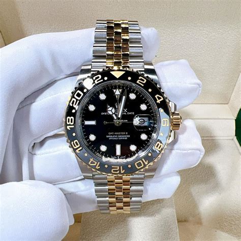 Rolex (2023 Full Set) GMT-Master II Yellow Gold Two Tone Black... for C ...