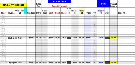 Daily Sales Tracker Excel Template