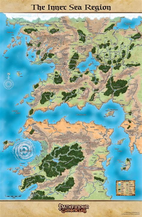 Inner Sea Region Golarion #map | Fantasy world map, Fantasy map ...