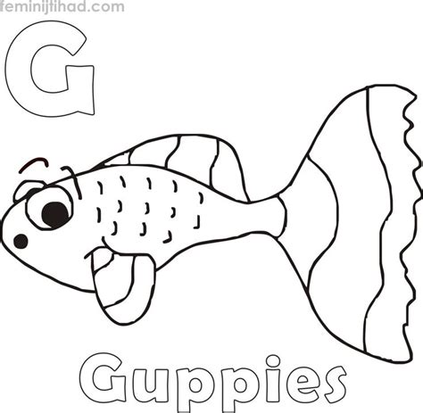 Guppy Coloring Pages PDF - Free Coloring Sheets | Animal coloring pages, Coloring pages, Free ...