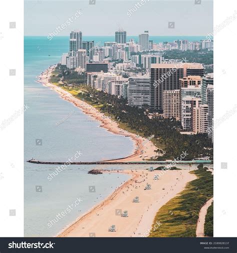 Miami Beach Wonderful Aerial View Buildings Stock Photo 2189928137 ...