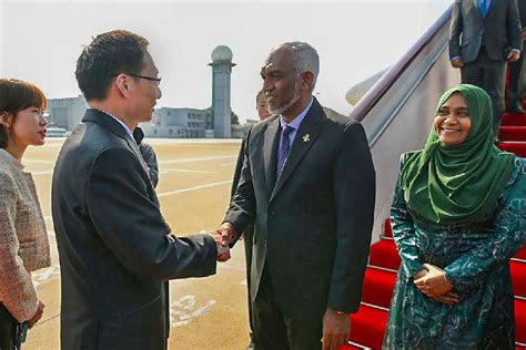 President Mohamed Muizzu | Maldives President Muizzu arrives in China ...