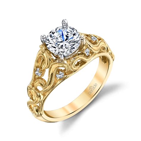 18kt Yellow Gold and Diamond Engagement Ring by Parade