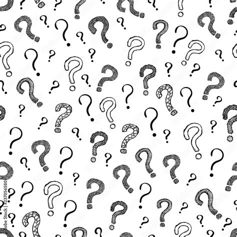 Question Mark Seamless Pattern Background Stock Illustration | Adobe Stock