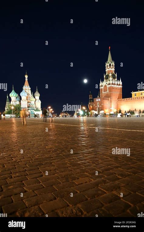 Red Square at night, Moscow, Russia Stock Photo - Alamy