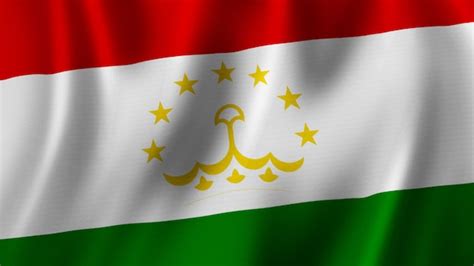 Premium Photo | Tajikistan flag waving closeup 3d rendering with high ...