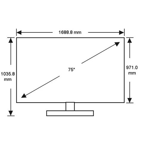 75 Inch TV Dimensions And Guidelines (with Drawings), 42% OFF