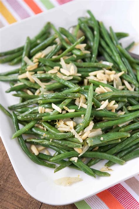 Roasted Green Beans with Almonds - Aggie's Kitchen