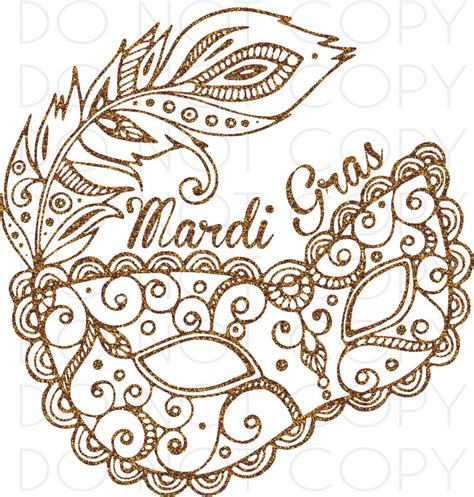 Mardi Gras Mask and Feather SVG Cut & Print digital download cut file