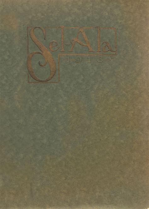 1916 yearbook from Selma High School from Selma, Alabama for sale