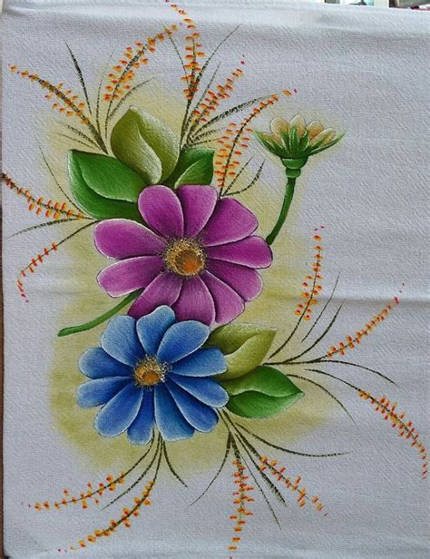 Saree Painting, Flower Art Painting, Painting On Wood, Bed Sheet ...