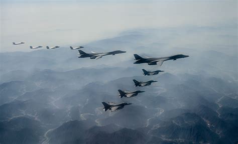 B-1B Lancers Fly with South Korean Fighters for 4th Time in 2 Months